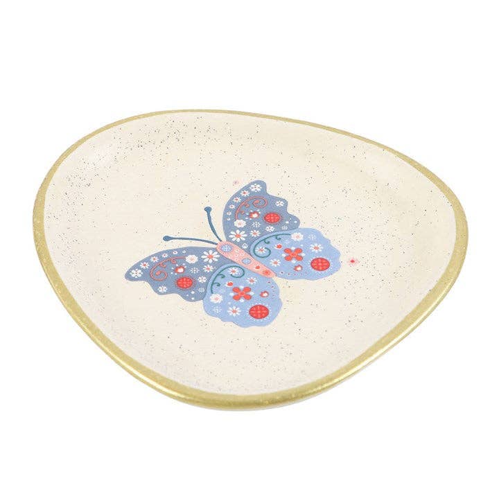 Something Different Wholesale - Wholesale Jewelry Dish - Floral ButterflyTrinket Dish2