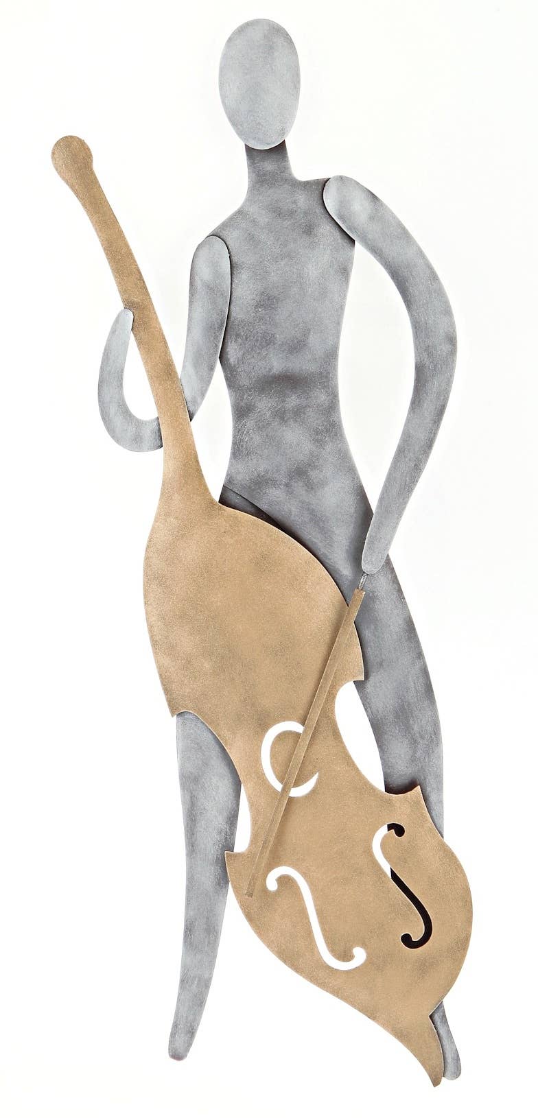 ARTIA LTD - Wholesale Wall Accent - Cello Player Figurine, Modern  Metal Wall Decor 55cm1