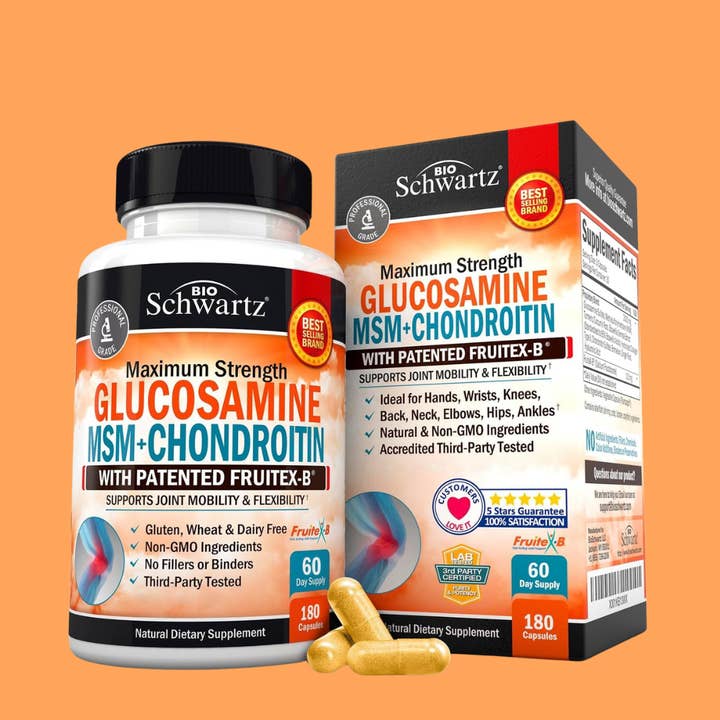 BioSchwartz - Wholesale Oral Supplement/Vitamin - Glucosamine Chondroitin MSM 2110mg: Joint Support (180 Cap)6