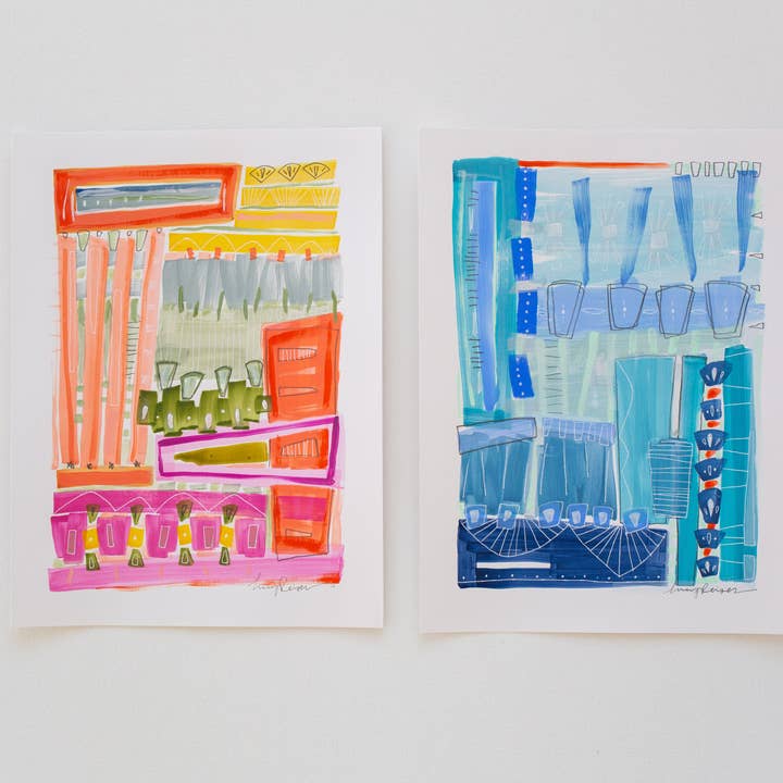 9 x 12 Abstracts for wholesale by Lucy Reiser Fine Art