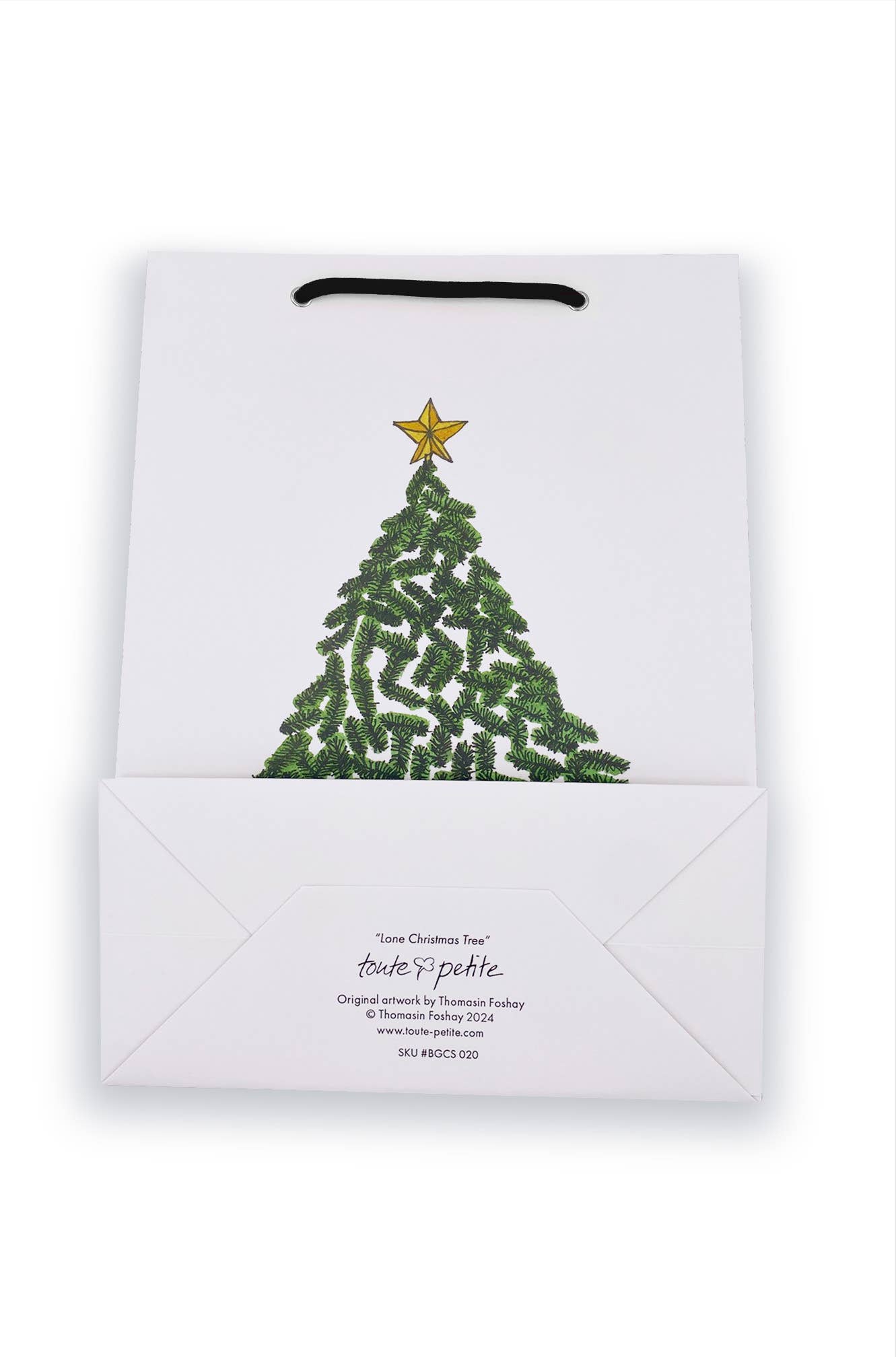 Toute-Petite - Wholesale Gift Bag - Lone Christmas Tree Gift Bag, Christmas and Holiday1