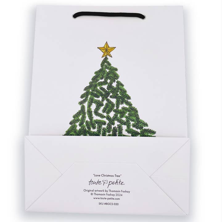 Toute-Petite - Wholesale Gift Bag - Lone Christmas Tree Gift Bag, Christmas and Holiday1