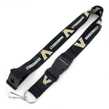 Aminco USA - Wholesale Lanyard - Unisex - NCAA Vanderbilt Commodores Team Lanyard, Black0