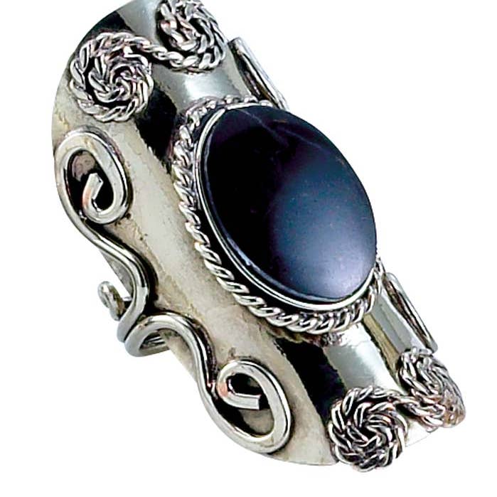Benjamin International - Wholesale Cocktail/Statement Ring - Stone & Stainless Adjustable Ring