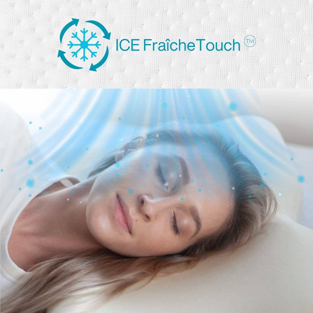 Inphysio - Vente Oreillers - Oreiller Ergonomique avec Taie d'oreiller de refroidissement | DUO PREMIUM3