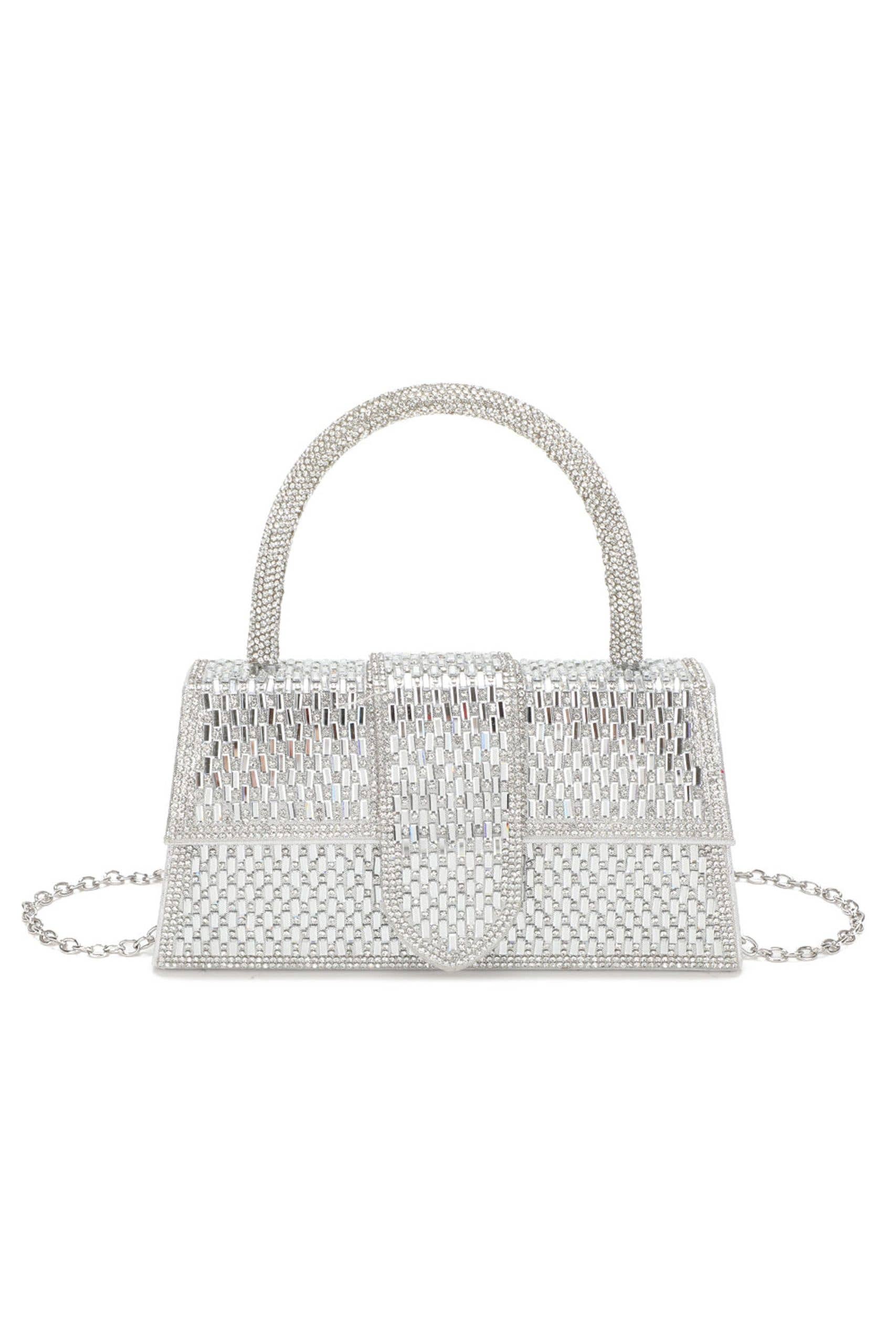 Ellas Trading - Wholesale Clutch Bag - Women's - Elegant Rhinestone Evening Clutch Bag with Chain Strap1