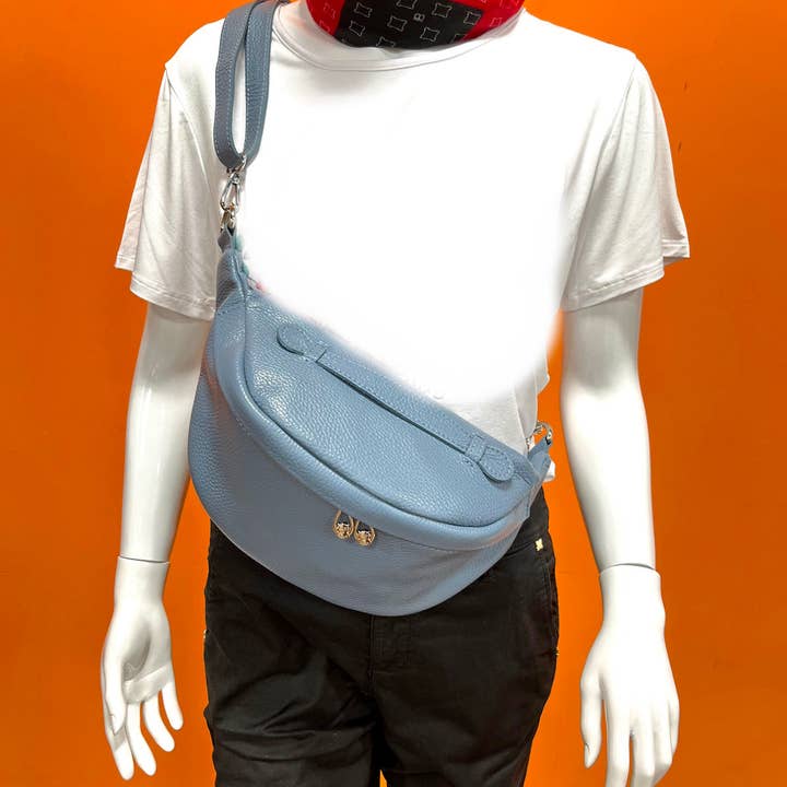 Suie Valentini srl - Wholesale Crossbody Bag - Women's - Genuine leather fanny pack, Made in Italy, art. 11242618