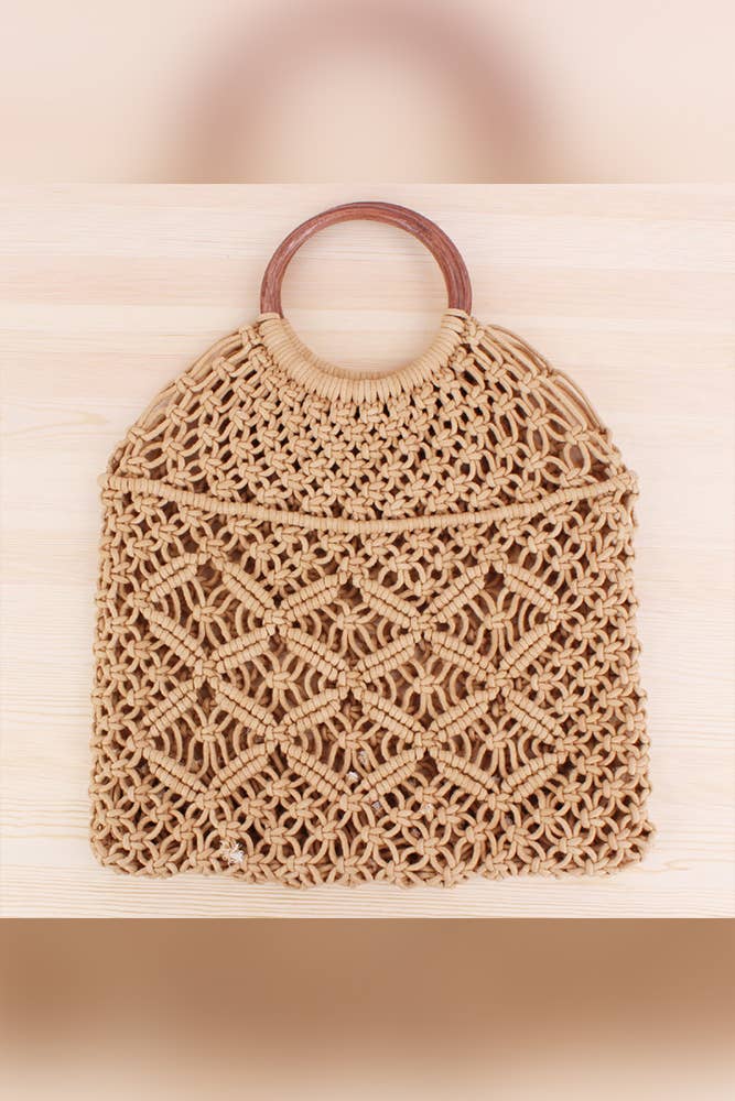 UNISHE - Wholesale Beach Bag - ACC1379 Hand Knitting Beach Straw Bag1