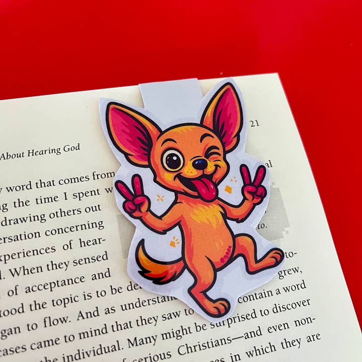 Chihuahua dog Peace Magnetic Bookmark for wholesale by Gaec Studio