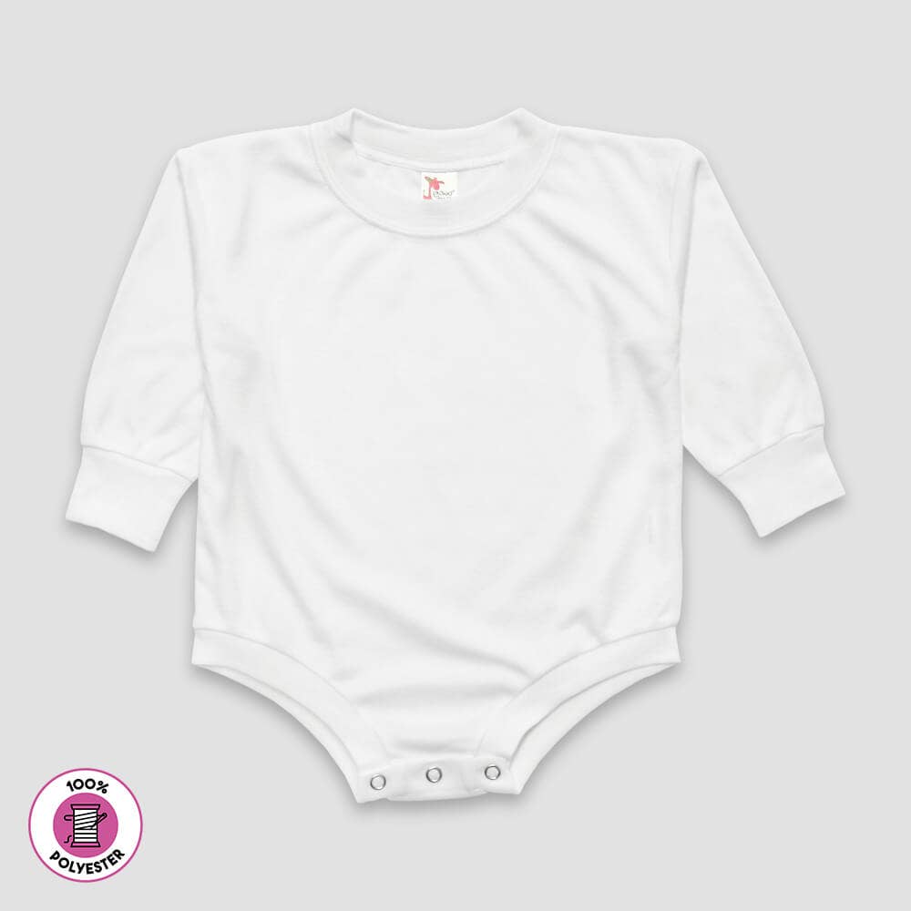 Laughing Giraffe - Wholesale Bodysuit (Non-Footed) - Baby - Baby Long Sleeve Bubble Romper Sublimation Trendy Blanks