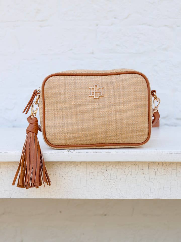 Margoe Crossbody Natural Saddle for wholesale by Caroline Hill