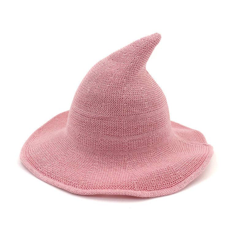 ACCITY - Wholesale Cloche Hat - Women's - Halloween Pointed Witch Hat, Knit & Foldable_CWAH061724