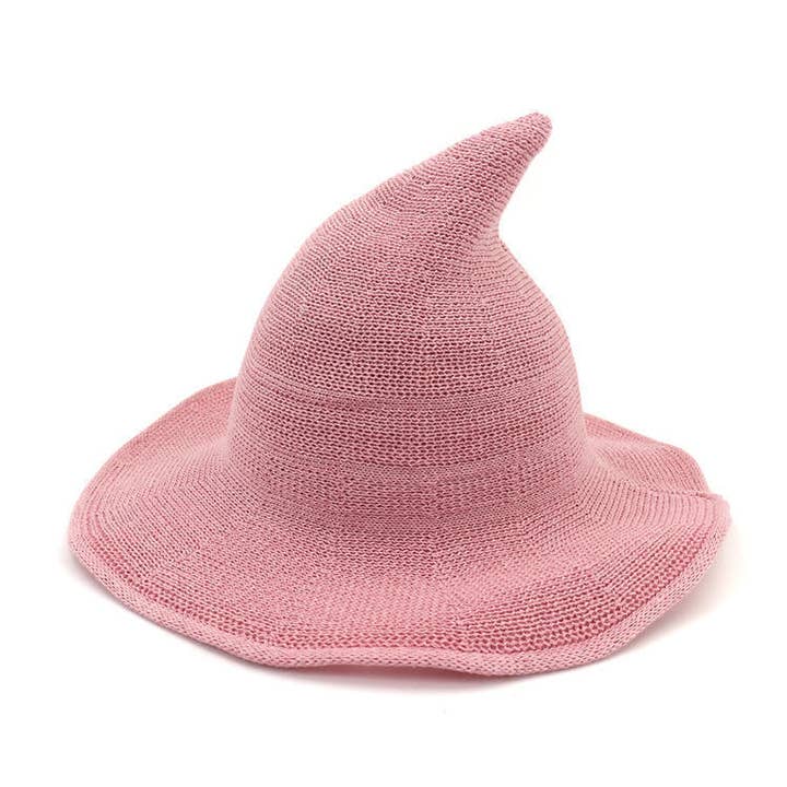 ACCITY - Wholesale Cloche Hat - Women's - Halloween Pointed Witch Hat, Knit & Foldable_CWAH061724