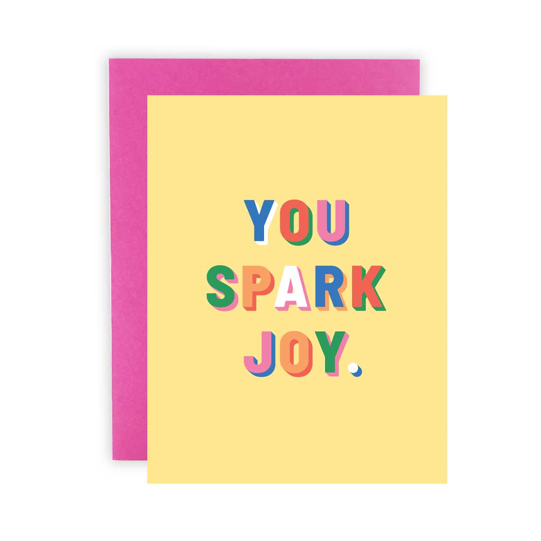 Cleerely Stated - Wholesale Everyday Greeting Card - You Spark Joy Greeting Card