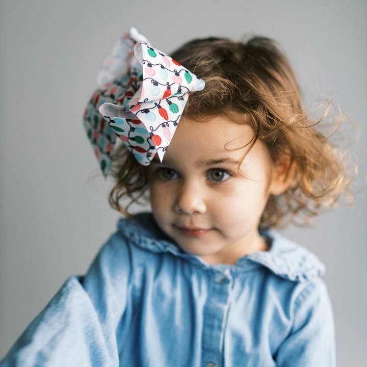 Bows Arts – Großhandel Haarschleife – Kinder – Riesiger Weihnachts-Print Bogenstreifen3