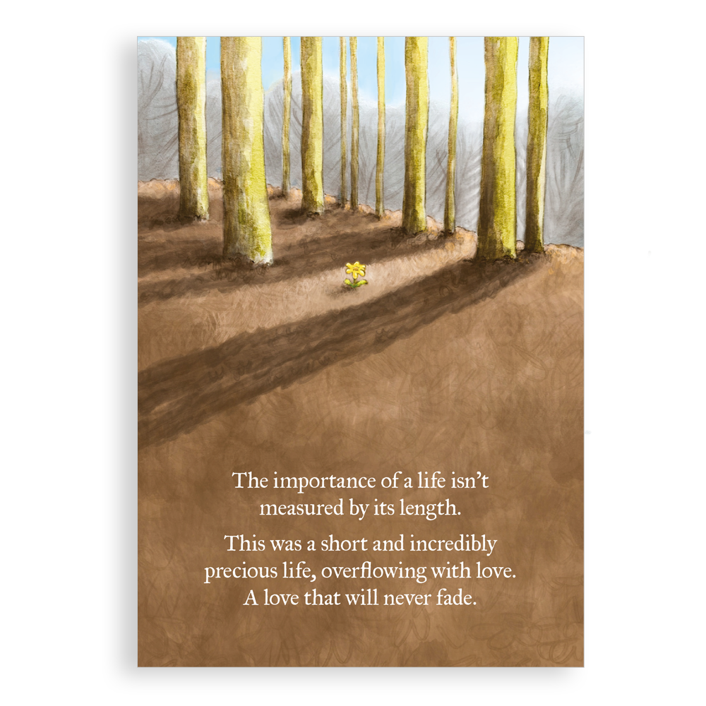 Nice Things by Helena – wholesale Sympathy card – Greeting card - A Precious Life (Miscarriage condolences)0