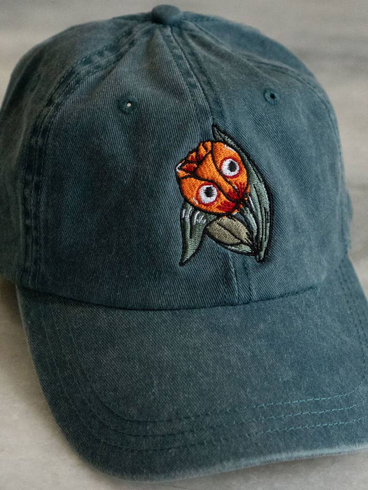 Googly Tulip Hat | Embroidered Dad Hat for wholesale by Stay Home Club