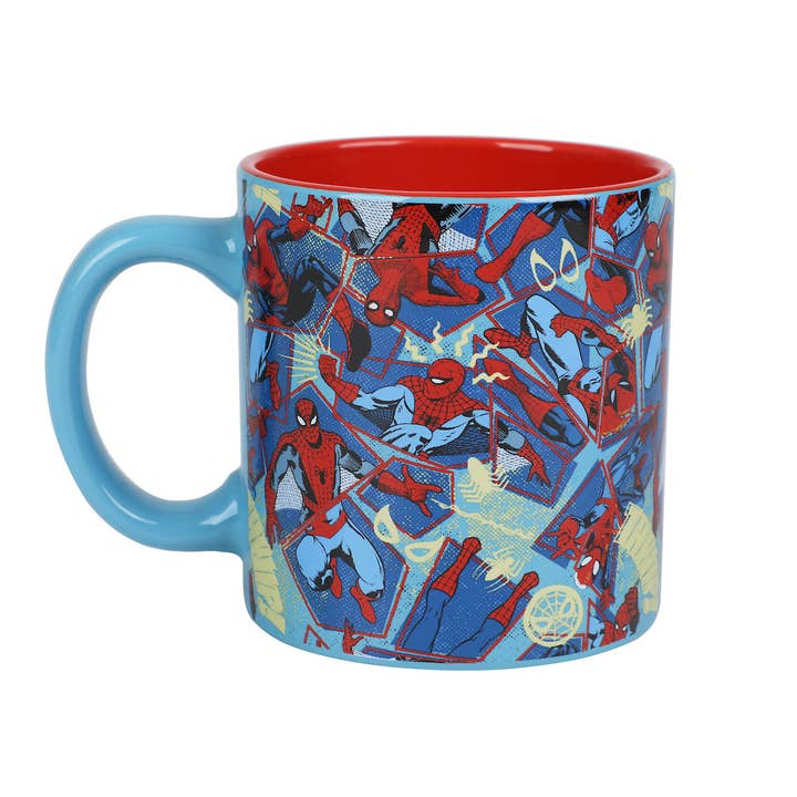 Spider-Man Superhero Collage 16 Ounce Ceramic Mug for wholesale by Bioworld Merchandising