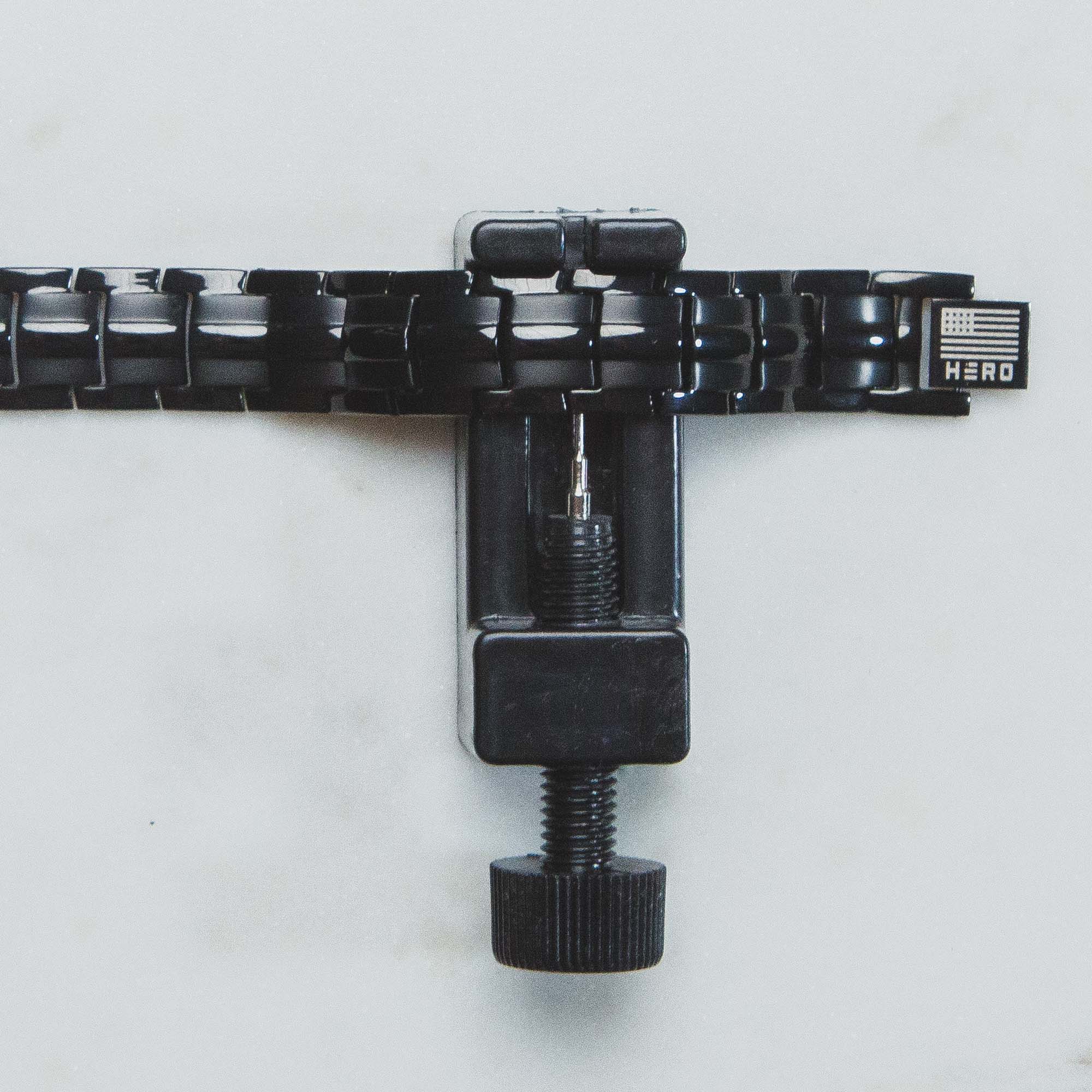 The Hero Company - Wholesale Link & Chain Bracelet - The Hero Company- Sherman Tank Track Titanium Magnetic Bracelet : Helps Pair Veterans With A Service Dog Or Shelter Dog- Faire14