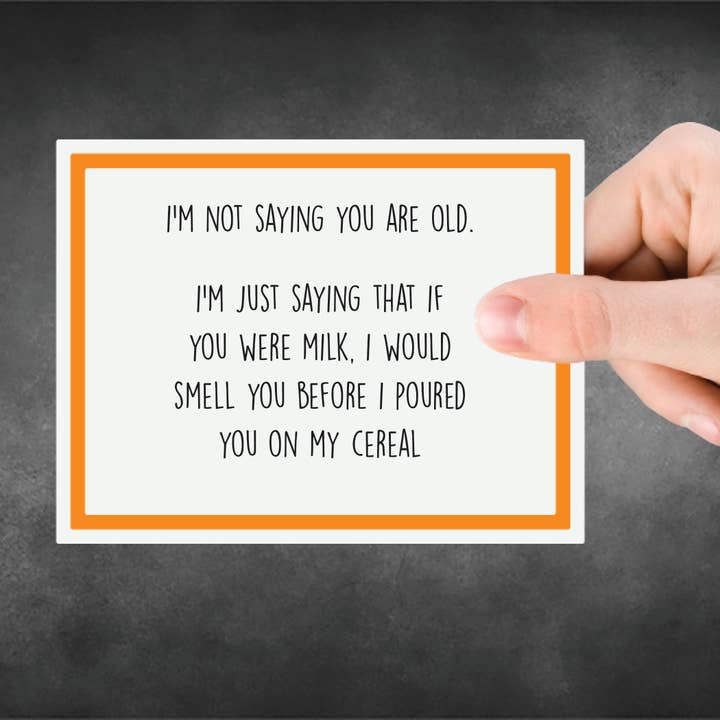 Snarky Card - Fødselsdag - Jeg siger ikke for engroshandel hos Snarky Megs