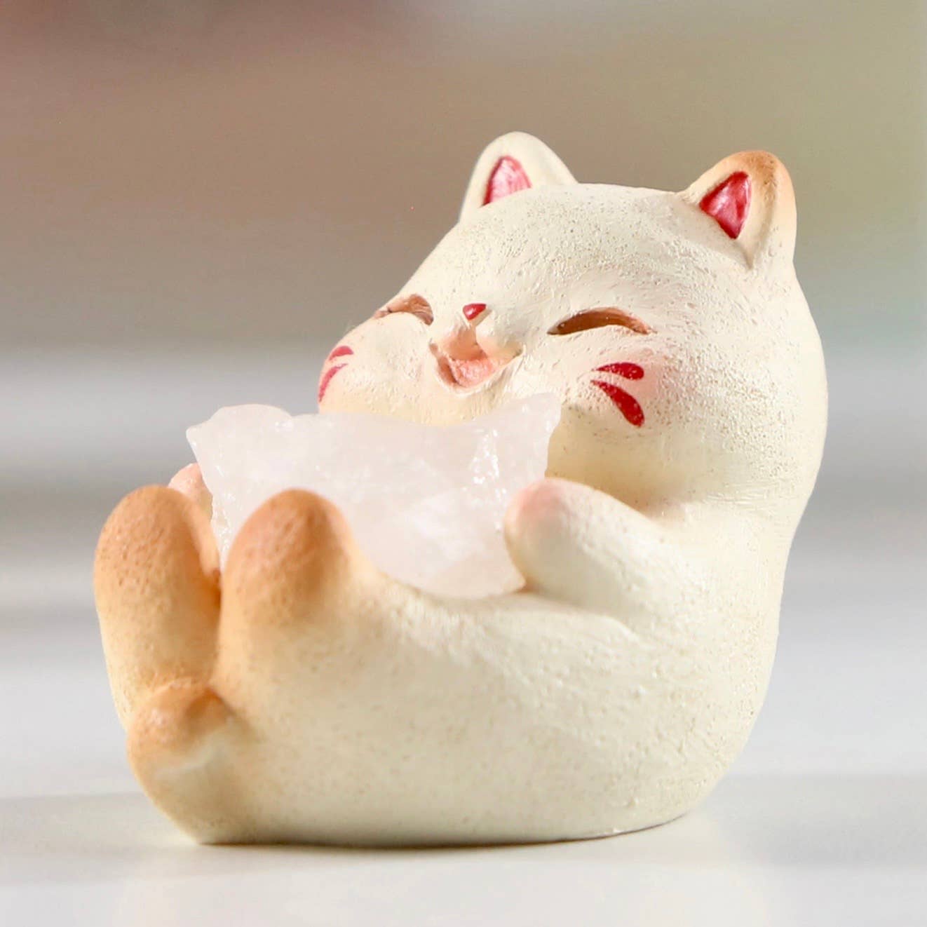 BCmini - Vente Figurine décorative - 71310 Maneki Chat Porte-Bonheur Cristal Boîte Surprise-613