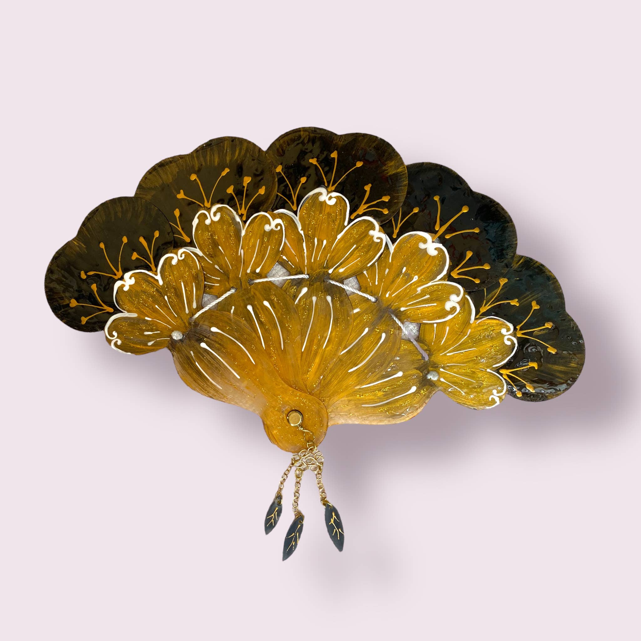 Arte e sfizio – Engroshandel Tilbehør til foldbar ventilator – Håndlavet og håndmalet plexiglasvifte1