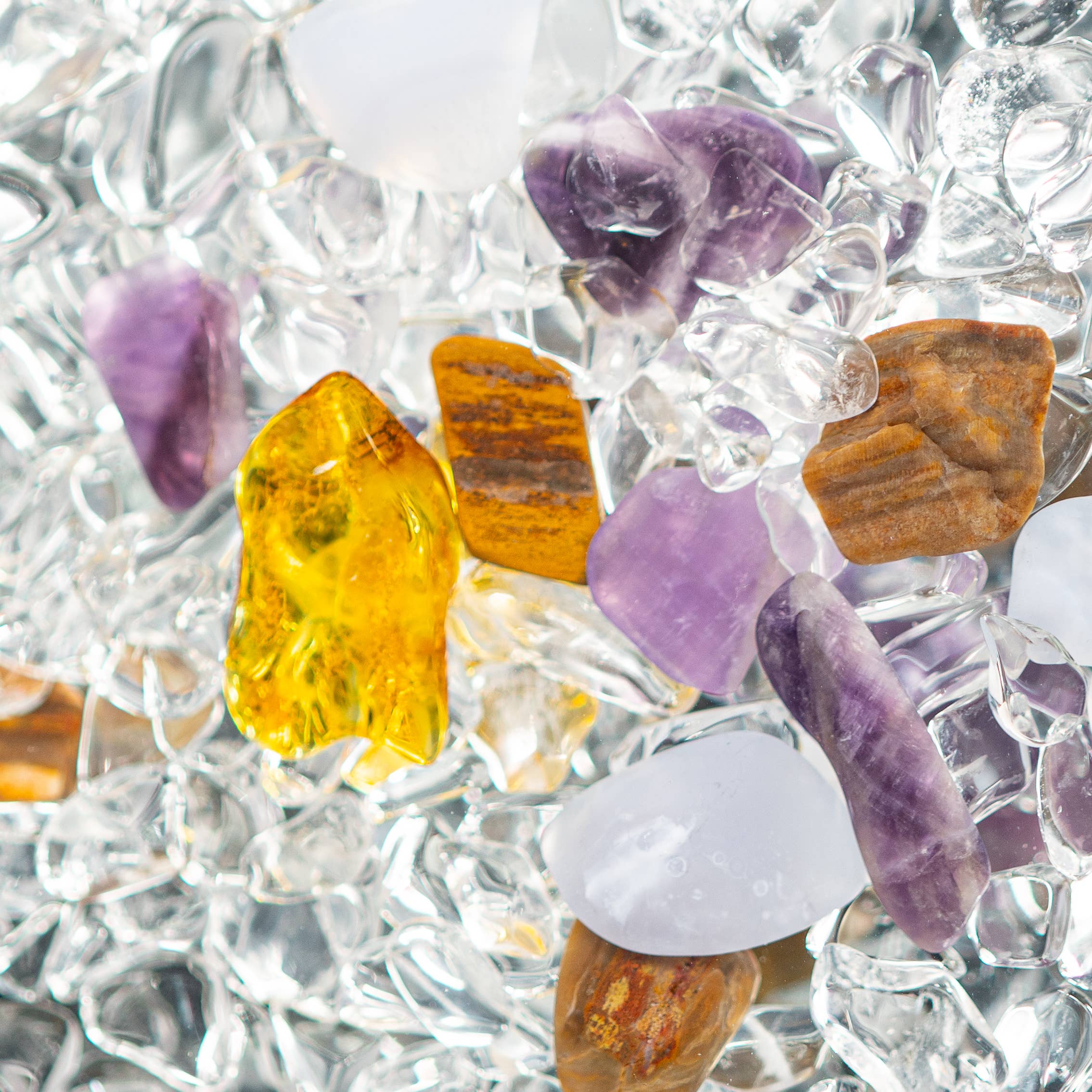 VitaJuwel USA - Wholesale Drink Dispenser - GRANDE Crystal Water Fountain | PRANA w. Amber, Amethyst,...1