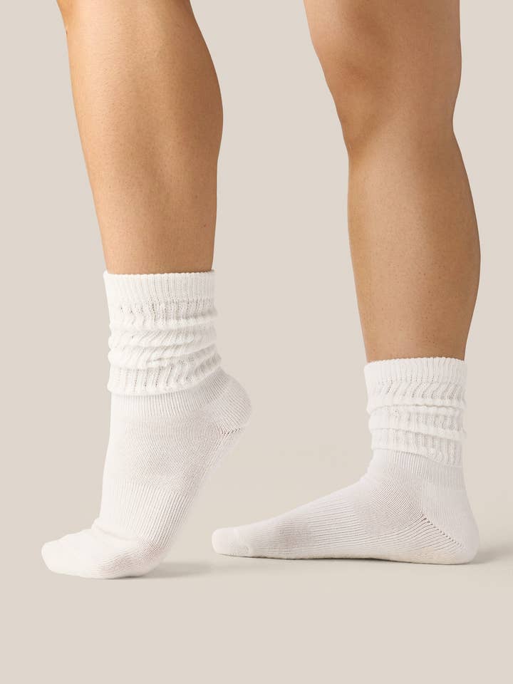 Scrunch Grip Socks - Ivory for wholesale by MoveActive