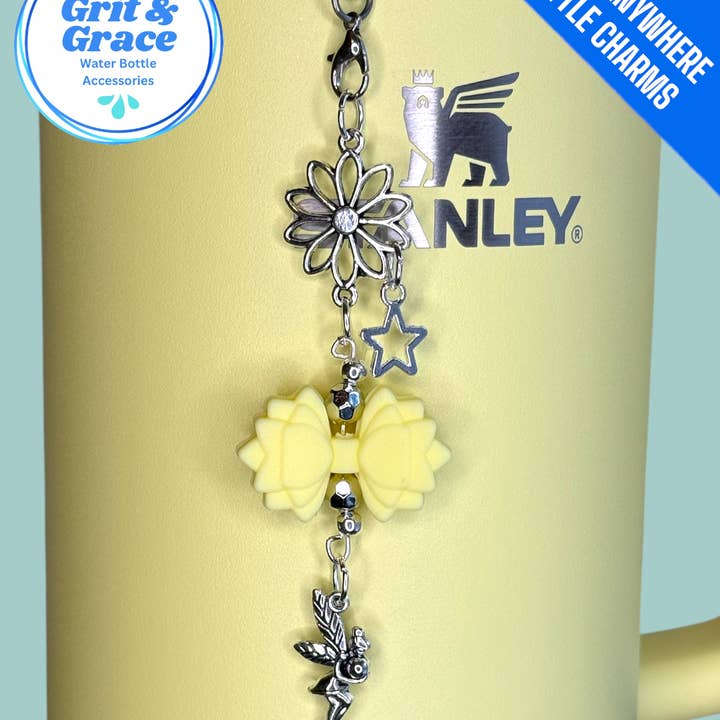 Colgante encantador de botella de limonada para colgar en cualquier lugar para venta al por mayor de Grit & Grace Water Bottle Accessories