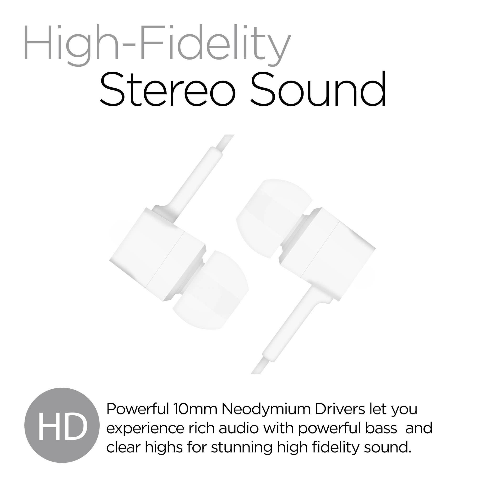 JupiterGear Home - Vendita all'ingrosso Cuffie - Auricolari HyperGear Low Ryder con microfono da 3,5 mm19