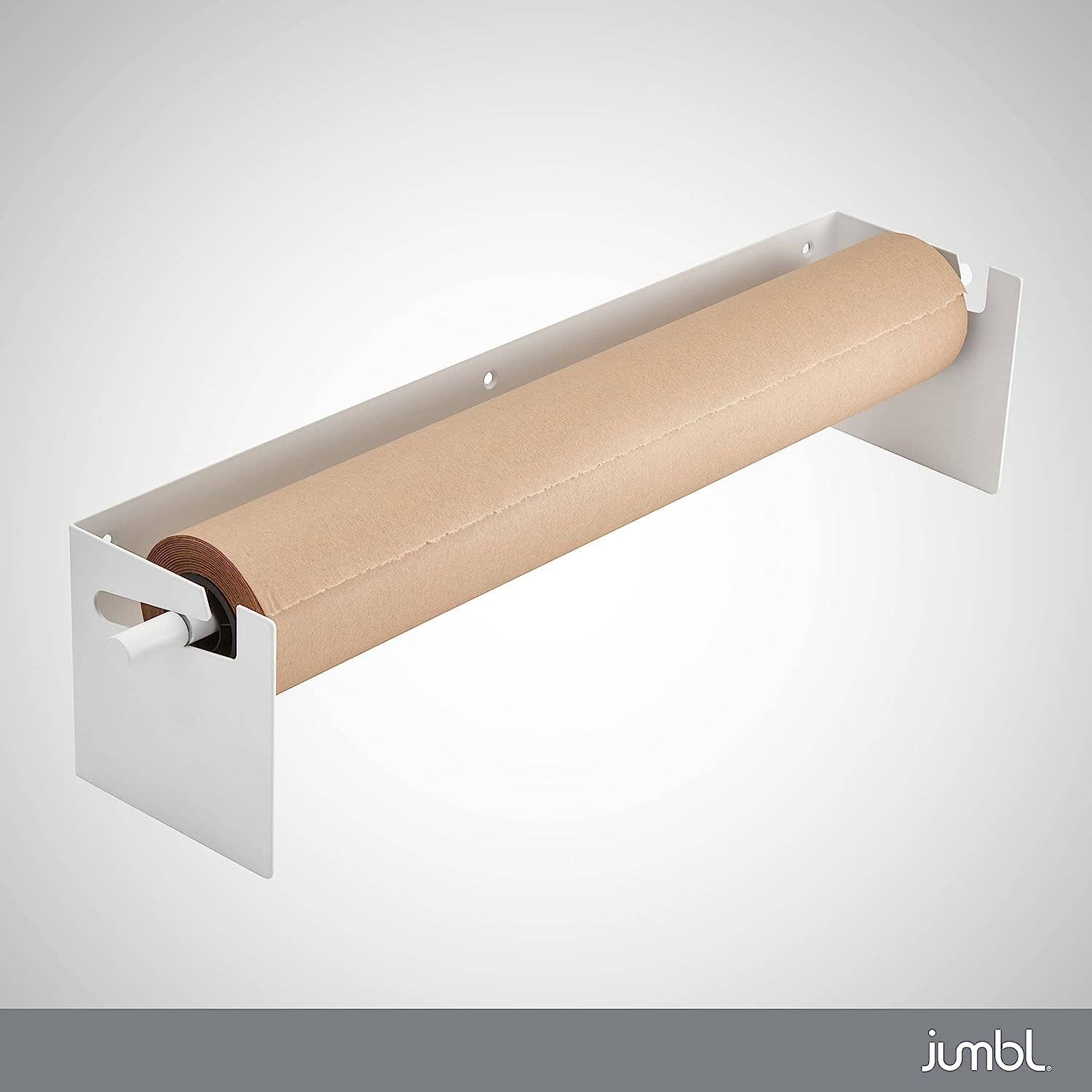 Jumbl – wholesale Paper towels – Wall Mounted Kraft Paper Dispenser with Cutter (White)13