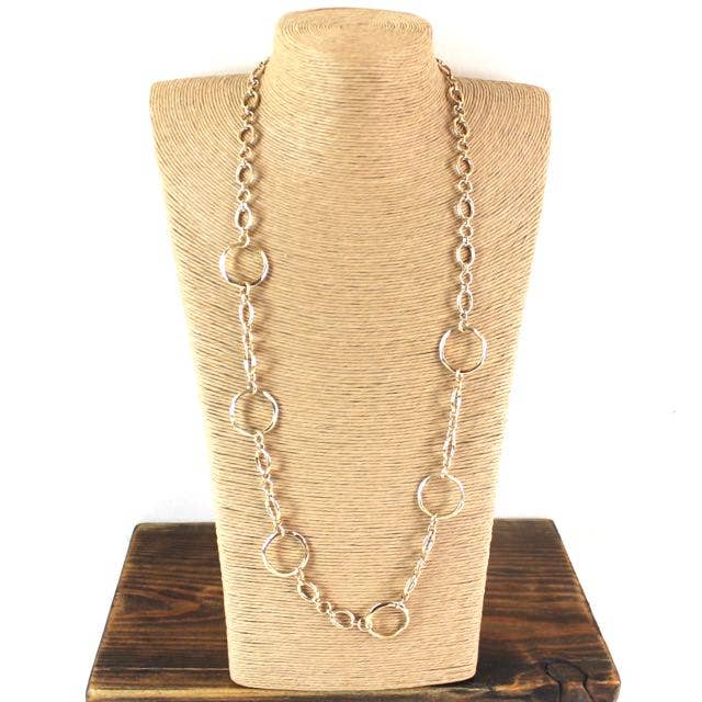 Pretty Persuasions - Wholesale Link & Chain Necklace - N20113 Long Chain Necklace