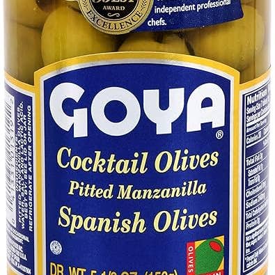 GOYA Cocktail Olives 12/5.5 oz. for wholesale by L&F Universal Goods