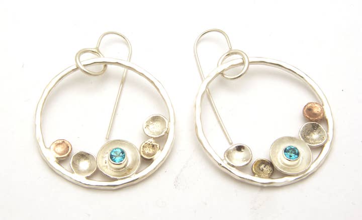 Pebble on the beach earring series for wholesale by Tamara Kelly Designs