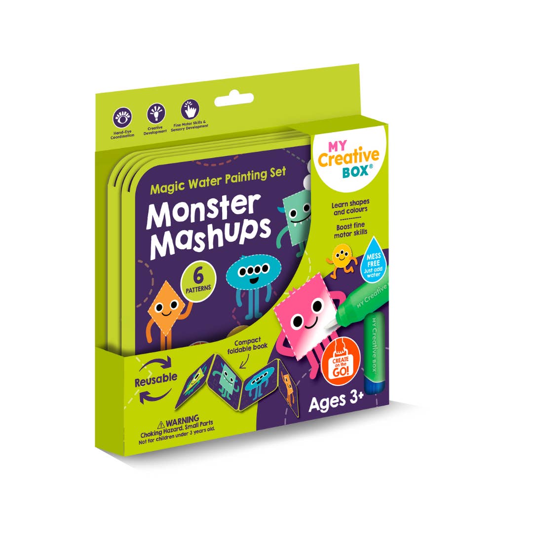 My Creative Box - Wholesale DIY craft kit – Child - Monster Mashups Magic Water Painting Set