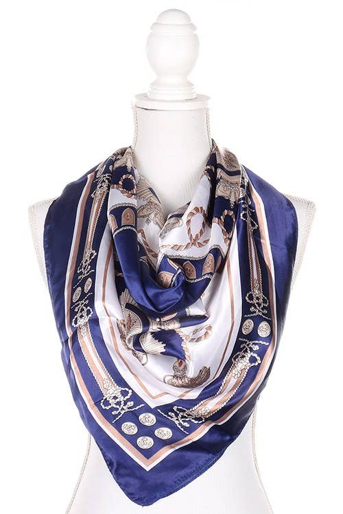 ASSORTED Royalty Vintage Decor Silk Imitation Scarves for wholesale on Faire0