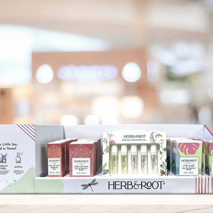 Herb & Root - Wholesale Retailer Display - Beauty & Wellness - Fragrance Gift Display – Fully Stocked & Ready to Sell