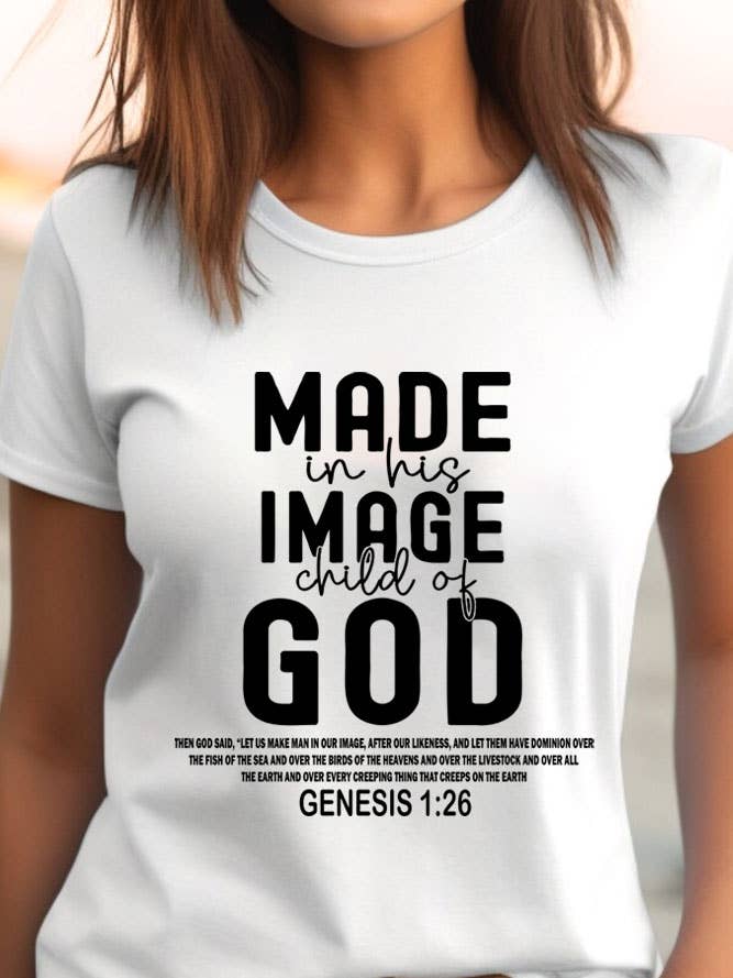 Made in His Image Child Of God, Unisex Round Neck T-Shirt for wholesale by Top Avenue