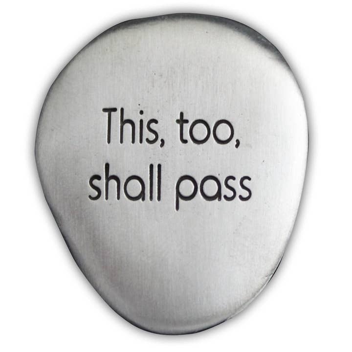 Abbey + CA Gift - Wholesale Keepsake Coin/Token - Inspirational Silver Soothing Stone2