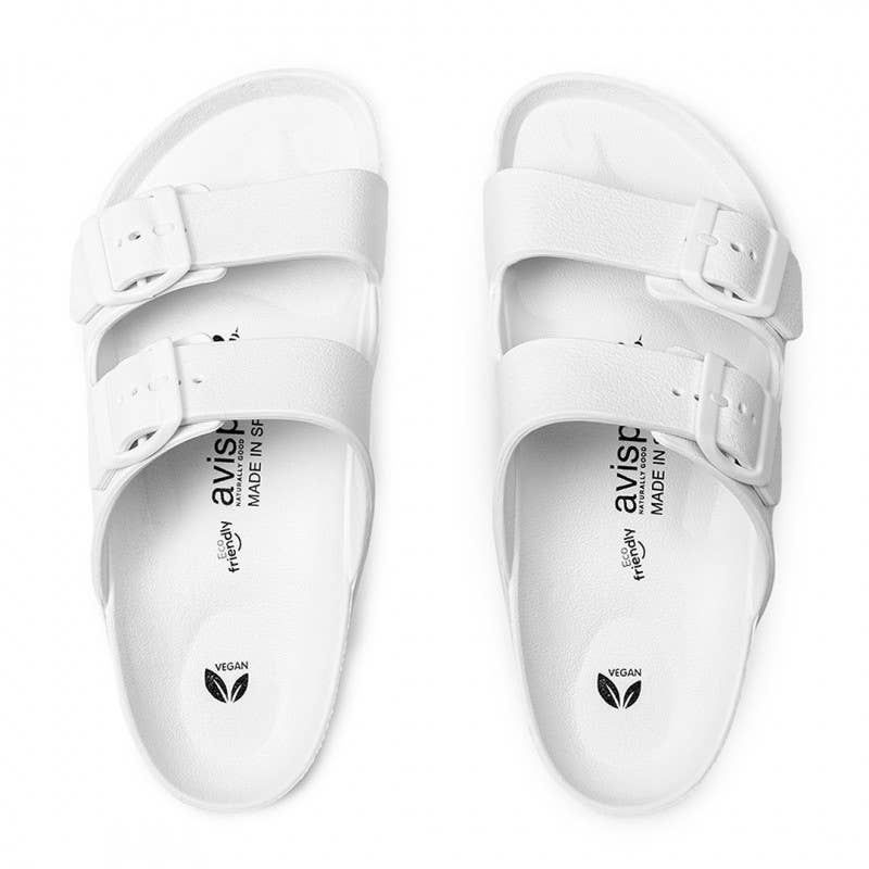 Avispas - Wholesale Sandals - Unisex - New Coachella White Sandal Bio EVA Buckles2