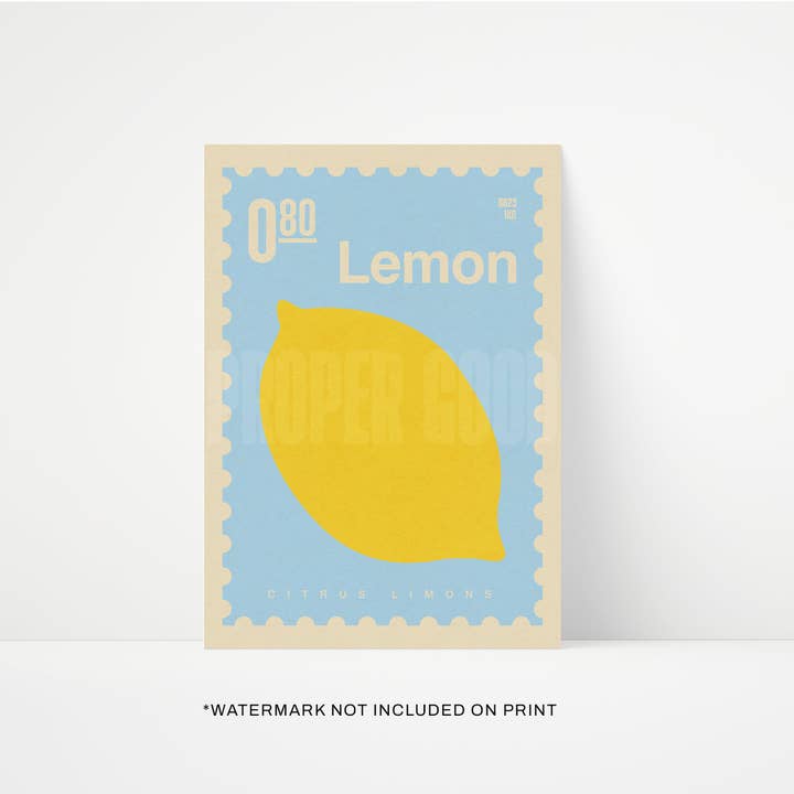 Proper Good - Wholesale Art Print - Lemon Print