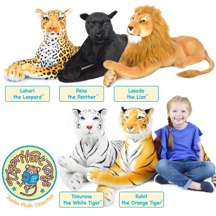 VIAHART Toy Co. - Wholesale Stuffed/Plush Toy - Kids & Baby - Lasodo The Lion | 39 Inch Stuffed Animal Plush5