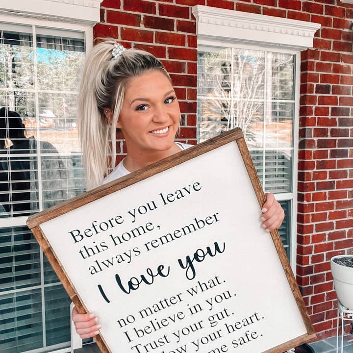 The Blonde Barn - Wholesale Sign - Always Remember I Love You - Wooden Home Sign1