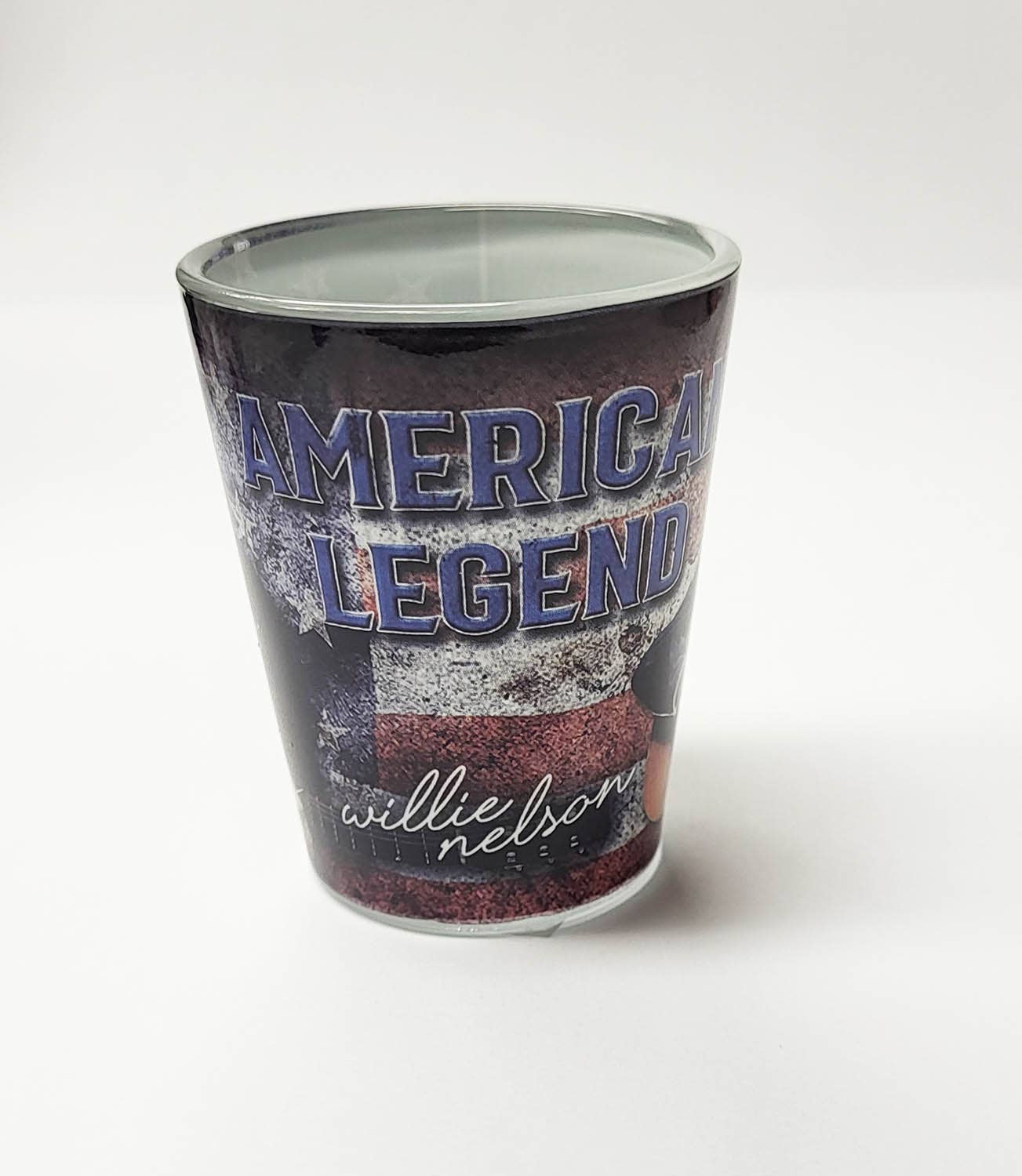 MID-SOUTH PRODUCTS - Wholesale Shot Glass - Willie Nelson Shot Glass - American Legend1