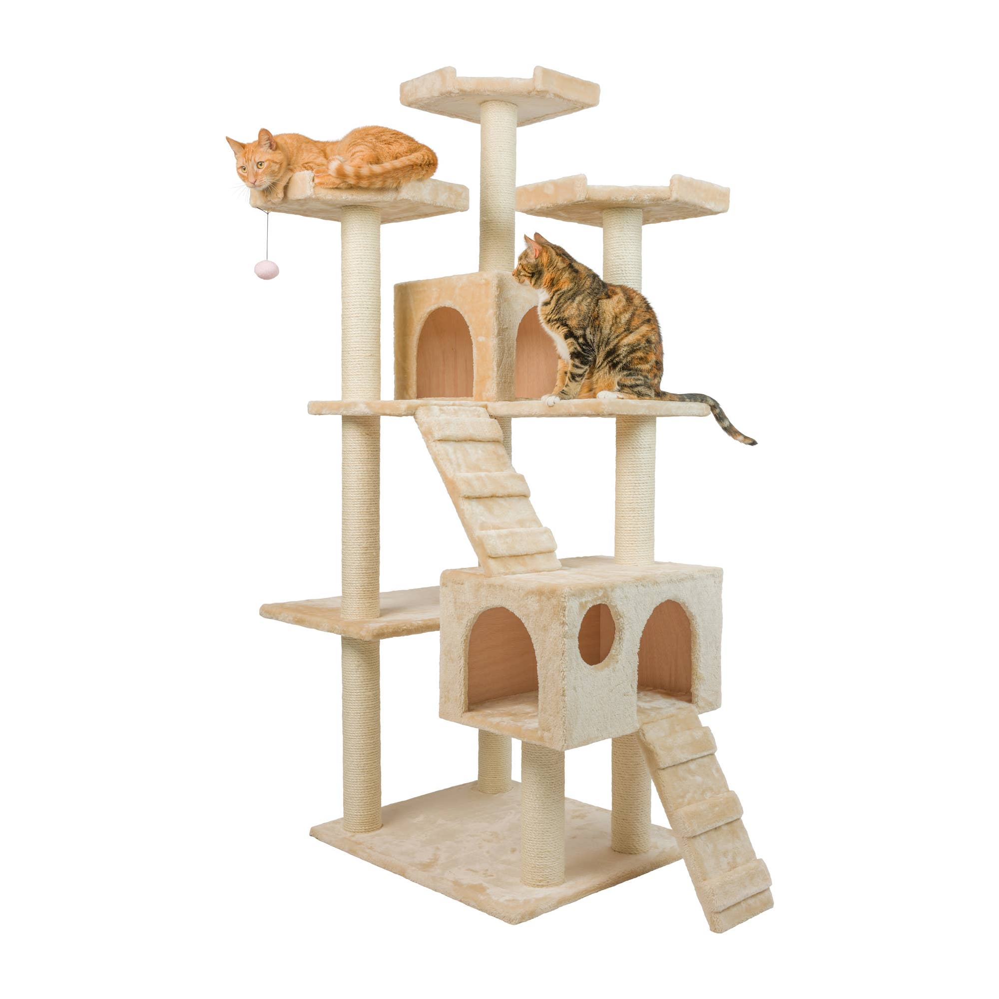 Armarkat - Wholesale Pet Scratcher - Cat - Real Wood 74" Multi-Level Cat Tree Large Cat Play Furniture8