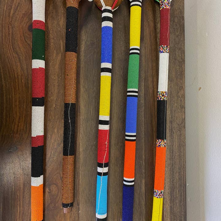 Maasai Beaded Talking Stick for wholesale by Gitzell FairTrade