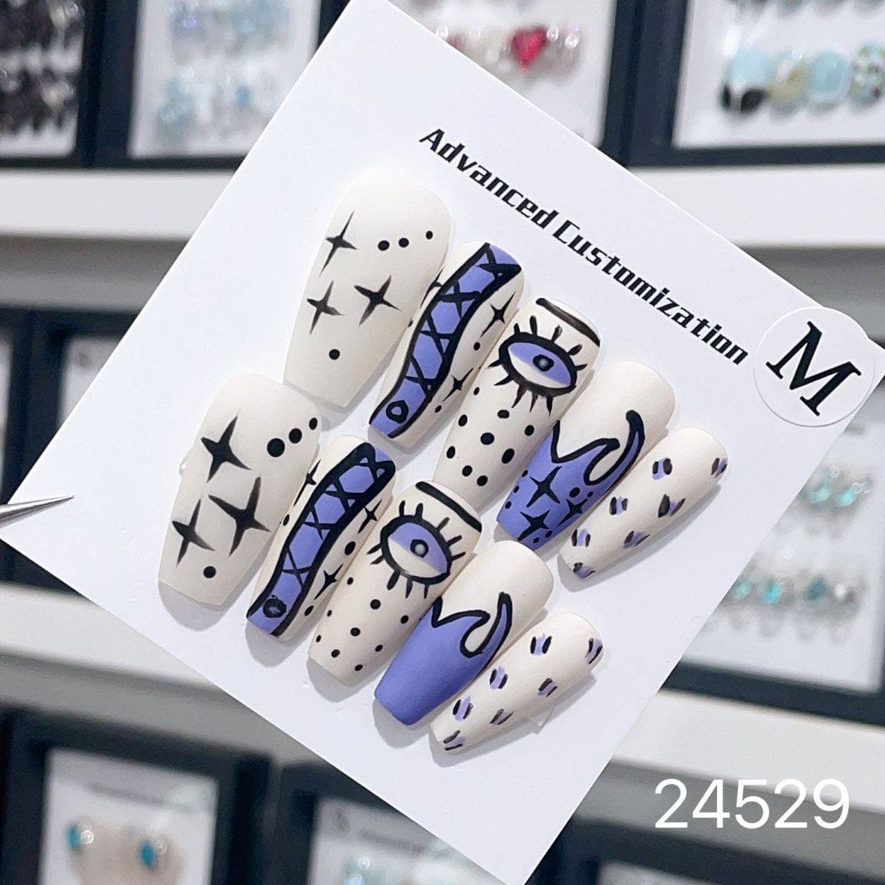 foamboxnail – Großhandel Aufpress-/Fake-Nägel – handgemachte Press on Nails 24529