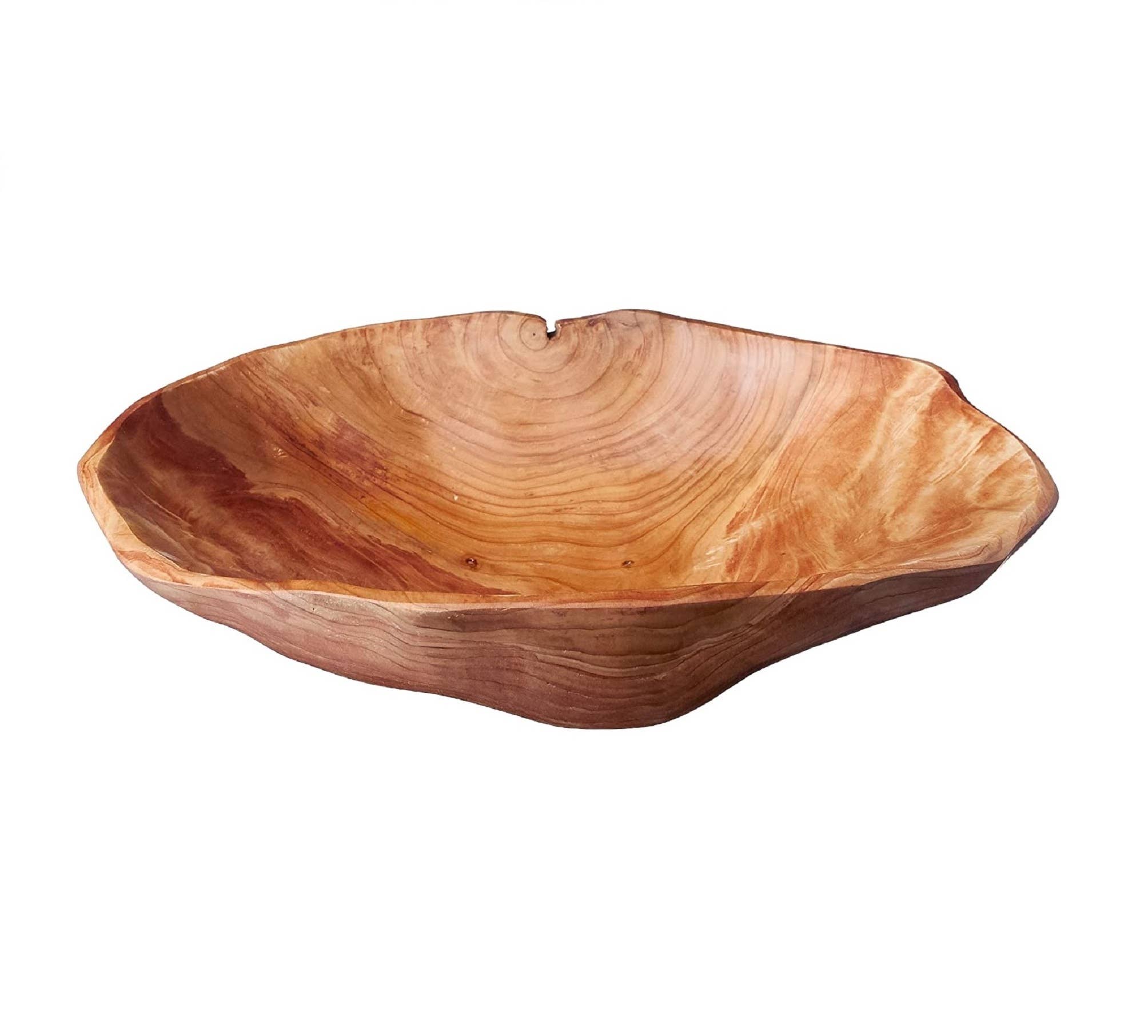 Enrico - Vendita all'ingrosso Ciotole/Piatti decorativi - Ciotola per insalata in legno di radice intagliata a mano da 40 a 46 cm1