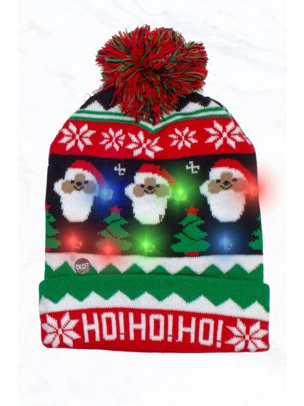 Suzie Q USA - Wholesale Socks - Unisex - Festive Light-Up Christmas Beanie Collection2