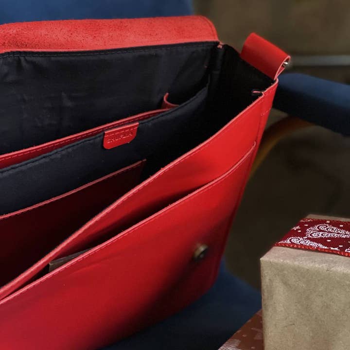 Stor Top Håndtag Læder taske, Læder Satchel Laptop Bag for engroshandel hos ShufliaCrafts